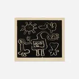Joan Miró, Plate II from Série I, 1953, aquatint and etching on Rives paper