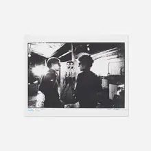 Nat Finkelstein, Warhol, Dylan and Elvis, gelatin silver print