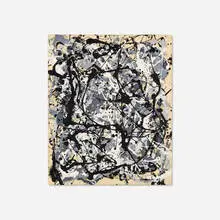 Not Pollock by Mike Bidlo, c. 1983, oil and enamel on canvas, sold Jul 2018
