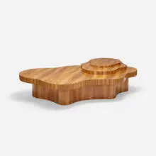 coffee table by T. H. Robsjohn-Gibbings, c. 2005, Hawaiian Koa wood, sold Jul 2018