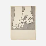 Roy Lichtenstein, Foot Medication poster, 1963, offset lithograph on paper