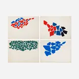 Robert Goodnough, Untitled (four works from the One Two Three portfolio), 1968, screenprint on paper