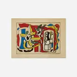 Fernand Léger, Nature morte aux deux poupées, 1950, lithograph on Rives paper