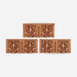 George Grant Elmslie, set of three architectural elements from the Thomas A. Edison School, Hammond, IN, 1936, terracotta