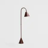 Jacques Adnet, floor lamp, c. 1950, painted leather over steel