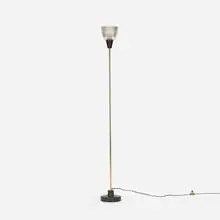 LT 6 floor lamp by Ignazio Gardella, c. 1950, brass, marble, glass, sold Apr 2018