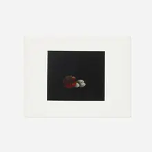Tomoe Yokoi, Pomegranate and Eggs, c. 1975, mezzotint on paper