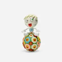 Oval (Peter Norton Christmas Project) by Takashi Murakami, 2000, colored plastic, vinyl, mini cd, sold Apr 2018