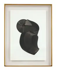 Avi Eisenstein, Untitled, from the 'Brush' series diluted acrylic on Steinbach paper