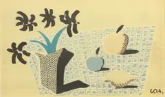 Untitled by David Hockney, 1997 offset lithograph in colour, sold Jan 2021