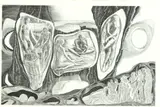 Blair Hughes-Stanton, Blair Hughes-Stanton (1902-1981) 'Figures' and 'Realization' two wood engravings