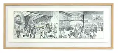 Untitled by Chris Orr, Chris Orr RA (b.1943) 'The New Microcosm of London Paddington Station' etching, sold Jan 2021