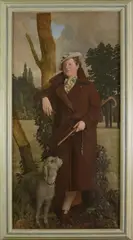 John Frye-Bourne, Untitled, oil on canvas 153 x 76cm .