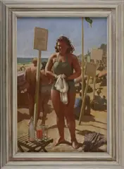 John Frye-Bourne, Untitled, oil on canvas 76.5 x 51.5cm .
