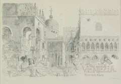 John Stanton Ward, Untitled, Venice' etching
