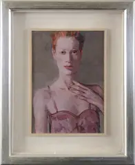 Untitled by George Donald, mixed media 21 x 15cm ., sold May 2021