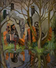Lucy Harwood, Untitled, oil on canvas 77 x 63.5cm The present lot dates from the 1930s. .