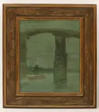 Walter Greaves, Untitled, Walter Greaves (1846-1930) Battersea Bridge oil on canvas 50.5 x 41.5cm