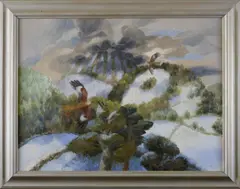 Glyn Morgan, Untitled, oil on canvas 76 x 101.5cm Provenance: From the artist's estate. .