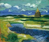Max Pechstein, Hinter den Dünen, 1927, Öl auf Leinwand