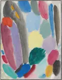 Variation by Alexej von Jawlensky, Um 1918, Öl auf leinenstrukturiertem Papier auf Karton, sold Jun 2023