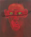 Rainer Fetting, the devil, 1984, Öl und Holz auf Leinwand