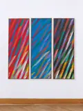 ARCANO I-III by Piero Dorazio, 1991, Triptychon: Öl auf Leinwand, sold Jun 2022