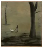Norbert Schwontkowski, Im Park, 2007, Öl auf Leinwand