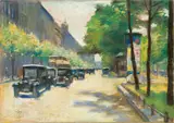 Lesser Ury, Unter den Linden, Berlin, Um 1925, Pastell auf Pappe