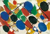 Ernst Wilhelm Nay, Scheiben, 1955, Gouache auf Velin