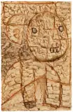 Paul Klee, Hörender, 1934, Kleisterfarben (Messerarbeit) und Bleistift auf Kanzleipapier