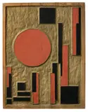 Erich Buchholz, Neue Tafel Nr. 10, 1923, Holzrelief, bemalt
