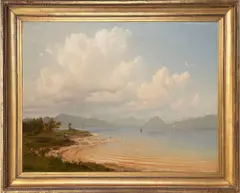 Max Haushofer, By the Lake, 1840s, oil on canvas