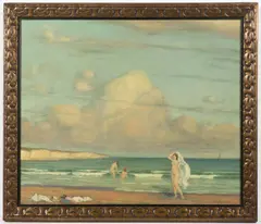 Tavík František Šimon, Swimming by the Sea, Around 1904, oil on canvas