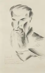 Vlastislav Hofman, Crime and Punishment, 1916, pencil, paper