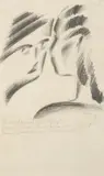 Vlastislav Hofman, Idiot, 1916, pencil, paper