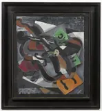 Zdeněk Rykr, Still Life with a Violin, 1920, oil on canvas