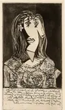 Pablo Picasso, Buste de Femme à la Chaise, 1938, Etching, aquatint, and drypoint on Montval laid paper