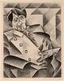 Juan Gris, Portrait de Picasso, c. 1912, Drypoint etching