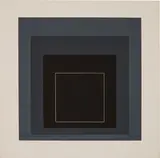 White Line Square VIII (from White Line Squares Series I) by Josef Albers, 1966, 3-color lithograph on Arches Cover paper, sold Oct 2017