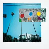 John Baldessari, The Overlap Series: Palm Trees and Building (with Vikings)