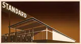 Ed Ruscha, Mocha Standard, 1969, 8-color screenprint on paper