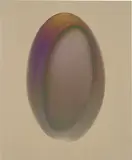 Melta 6 by Larry Bell, 1985, Vaporized metal on paper, sold Oct 2017