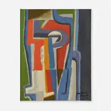 Georges Maurice Cloud, Untitled, 1949, oil on canvas