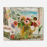 Franklin "Watty" Watkins, Still Life: Flowers, 1965, oil on canvas