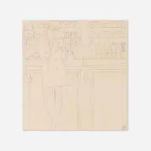 Self-Portrait at a Bar by Bernard Boutet de Monvel, c. 1928, graphite on paper, sold Nov 2023