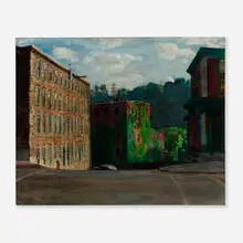 Francis Speight, Main and Cotton, 1950, oil on canvas