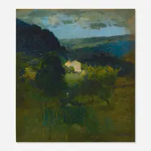 William Langson Lathrop, The Farm in the Poconos, oil on canvas