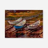 Joseph Crilley, Bateau, St. Pierre et Miquelon, 1983, oil on panel
