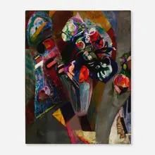 Arthur Beecher Carles, Fruit and Flowers, c. 1928-35, oil on canvas mounted to board